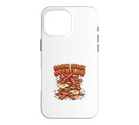 Carcasa para iPhone 16 Pro MAX Diseño Divertido de Bacon Stack Overflow para desayunar