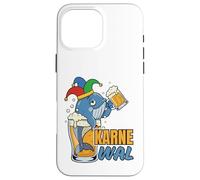 Carcasa para iPhone 16 Pro MAX Diseño Divertido de Carnaval con Texto en alemán Ich Bin Ein Karnewal