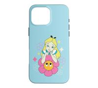 Carcasa para iPhone 16 Pro Max Disney Alice in Wonderland Afternoon Flowers Retro Color