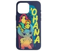 Carcasa para iPhone 16 Pro Max Disney Lilo & Stitch Beach Vibes con Nani & Scrump 'Ohana