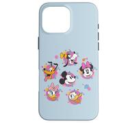 Carcasa para iPhone 16 Pro Max Disney Mickey & Friends Spring Easter Friendly Flower Faces