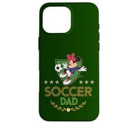Carcasa para iPhone 16 Pro Max Disney Soccer Dad Sports Minnie Mouse Father's Day Gift