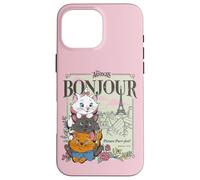 Carcasa para iPhone 16 Pro Max Disney The Aristocats Marie Toulouse & Berlioz Bonjour