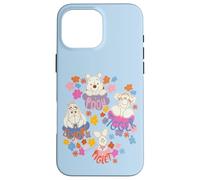 Carcasa para iPhone 16 Pro Max Disney Winnie the Pooh Spring Easter Friendly Flower Faces