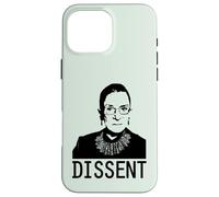 Carcasa para iPhone 16 Pro MAX Dissent Ruth Bader Ginsburg RBG Icono Feminista Memes