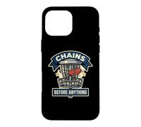 Carcasa para iPhone 16 Pro MAX Divertida Cesta de Golf Chains Before Anything Frisbee Sport
