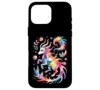 Carcasa para iPhone 16 Pro MAX Divertidas Criaturas mágicas Acuarela Salpicadura Abstracto