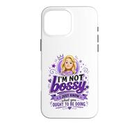 Carcasa para iPhone 16 Pro MAX Divertido Bossy Rubia De Dibujos Animados Mujer Púrpura Reina