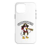 Carcasa para iPhone 16 Pro MAX Divertido diseño Infantil de Goose Pirate Goose