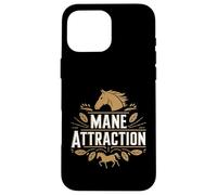 Carcasa para iPhone 16 Pro MAX Divertido Entrenador de Caballos Mane Attraction
