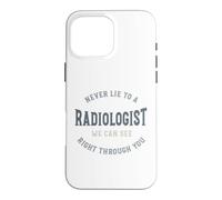Carcasa para iPhone 16 Pro MAX Divertido Radiología Juego de Palabras Radiólogo Humor