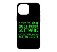 Carcasa para iPhone 16 Pro MAX Divertido Software Programación Ingeniero Coder Programador Broma