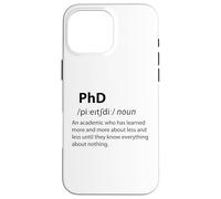 Carcasa para iPhone 16 Pro MAX Doctorado Divertido Diccionario Definición Doctorado Estudiante Graduación