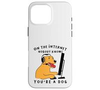 Carcasa para iPhone 16 Pro MAX Dog Gamer En Internet, Nadie Sabe Que Eres un Perro