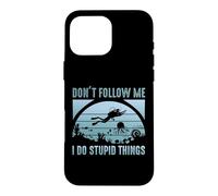 Carcasa para iPhone 16 Pro MAX Don't Follow Me I Do Stupid Things Scuba Dive Diver Diving
