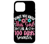 Carcasa para iPhone 16 Pro MAX Donut Sabes Que Esta Chica es 100 días más Inteligente