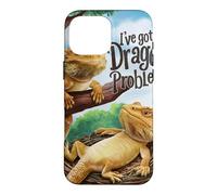 Carcasa para iPhone 16 Pro MAX Dragón Barbudo: Tengo un Problema de dragón Reptiles sarcásticos