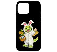 Carcasa para iPhone 16 Pro MAX Dragón como Conejito de Pascua Divertido para niños, niñas y niños