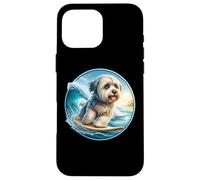 Carcasa para iPhone 16 Pro MAX Dueño de un Perro Habanero Surfista Surfista Surfboard Rider Vintage
