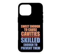 Carcasa para iPhone 16 Pro MAX Dulce Dental para causar Caries Habilidad para prevenir Dentista