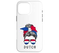 Carcasa para iPhone 16 Pro MAX Dutch Girl Dutch Heritage Netherlands Flag