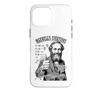 Carcasa para iPhone 16 Pro MAX Ecuaciones de Maxwell Matemáticas Nerd Ciencia Física