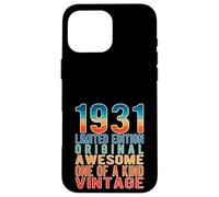Carcasa para iPhone 16 Pro MAX Edición Limitada, Vintage, Retro, año de Nacimiento 1931.