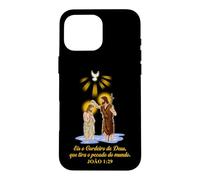 Carcasa para iPhone 16 Pro MAX EIS o Cordeiro de Deus Joao 1:29. Versión Portuguesa