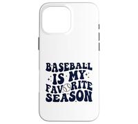 Carcasa para iPhone 16 Pro MAX El béisbol es mi Fan de Gamess Retro de la Temporada Favorita