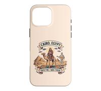 Carcasa para iPhone 16 Pro MAX El Cairo Egipto Bigfoot UFO Conspiración Humor