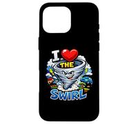 Carcasa para iPhone 16 Pro MAX El Divertido Cazador de tormentas I Heart The Swirl