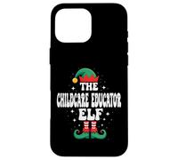 Carcasa para iPhone 16 Pro MAX El educador de Cuidado Infantil Elfo Navidad Divertida