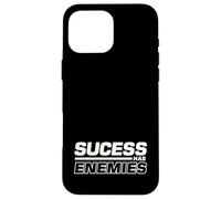 Carcasa para iPhone 16 Pro MAX El éxito Tiene Enemigos Citas motivacionales Anti Bashers Regalos