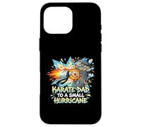 Carcasa para iPhone 16 Pro MAX El Karate es el Padre de un pequeño huracán, un Combate de Artes Marciales