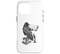 Carcasa para iPhone 16 Pro MAX El Libro del Cuervo y tintero y Pluma Pluma Edgar Allan PoE Meme
