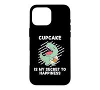 Carcasa para iPhone 16 Pro MAX El Lindo Cupcake de Dinosaurio es mi Secreto para la Felicidad: Dinosaurios