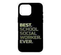 Carcasa para iPhone 16 Pro MAX El Mejor Trabajador Social Escolar jamás enseñado a educar al Maestro