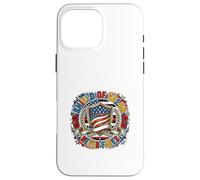 Carcasa para iPhone 16 Pro MAX Emblema patriótico del Legado del Escudo del Valor