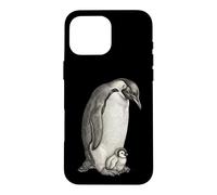 Carcasa para iPhone 16 Pro MAX Emperor Penguins and Chick Vintage Art