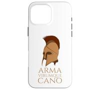 Carcasa para iPhone 16 Pro MAX Eneida - Mitología Romana - Arma Virumque - Latín Clásico