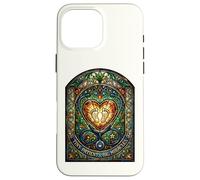 Carcasa para iPhone 16 Pro MAX Enfermera pediátrica Pequeños Pacientes Grandes Milagros Vidrieras