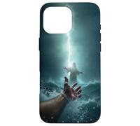 Carcasa para iPhone 16 Pro MAX Epic Bible Story Christian Graphic - Jesus Saving Peter