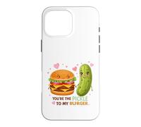 Carcasa para iPhone 16 Pro MAX Eres el pepinillo de mi Hamburguesa, Cute Food Love
