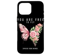 Carcasa para iPhone 16 Pro MAX Eres Libre de Volar extiende Tus alas Mariposa