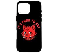 Carcasa para iPhone 16 Pro MAX Es Punk Llorar lágrimas de Gato