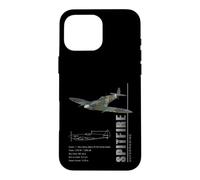 Carcasa para iPhone 16 Pro MAX Especificaciones del Supermarine Spitfire, Caza de la RAF