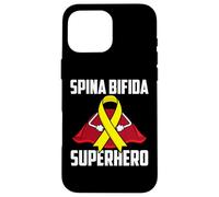 Carcasa para iPhone 16 Pro MAX Espina Bífida Superhéroe Superviviente Guerrero Luchador
