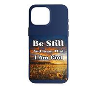 Carcasa para iPhone 16 Pro MAX Estar quieto y Saber: Salmos Biblia edificante pacífica Cristiana