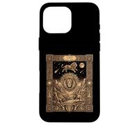 Carcasa para iPhone 16 Pro MAX Estilo de Carta del Tarot del símbolo de la astrología del Zodiaco Leo