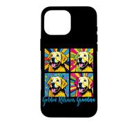 Carcasa para iPhone 16 Pro MAX Estilo Pop Art Golden Retriever Grandma